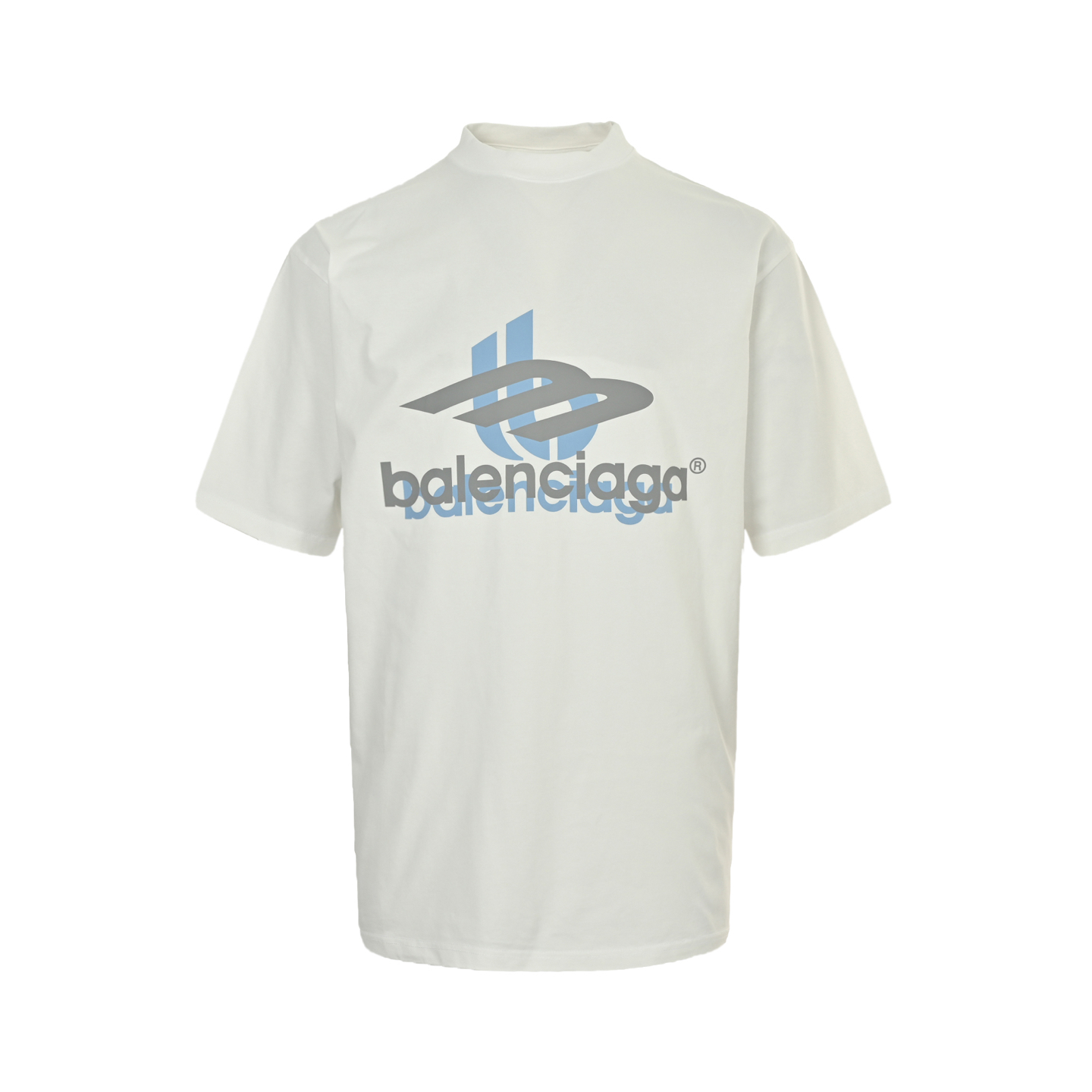 Balenciaga 25ss overlapping letter logo print short sleeves