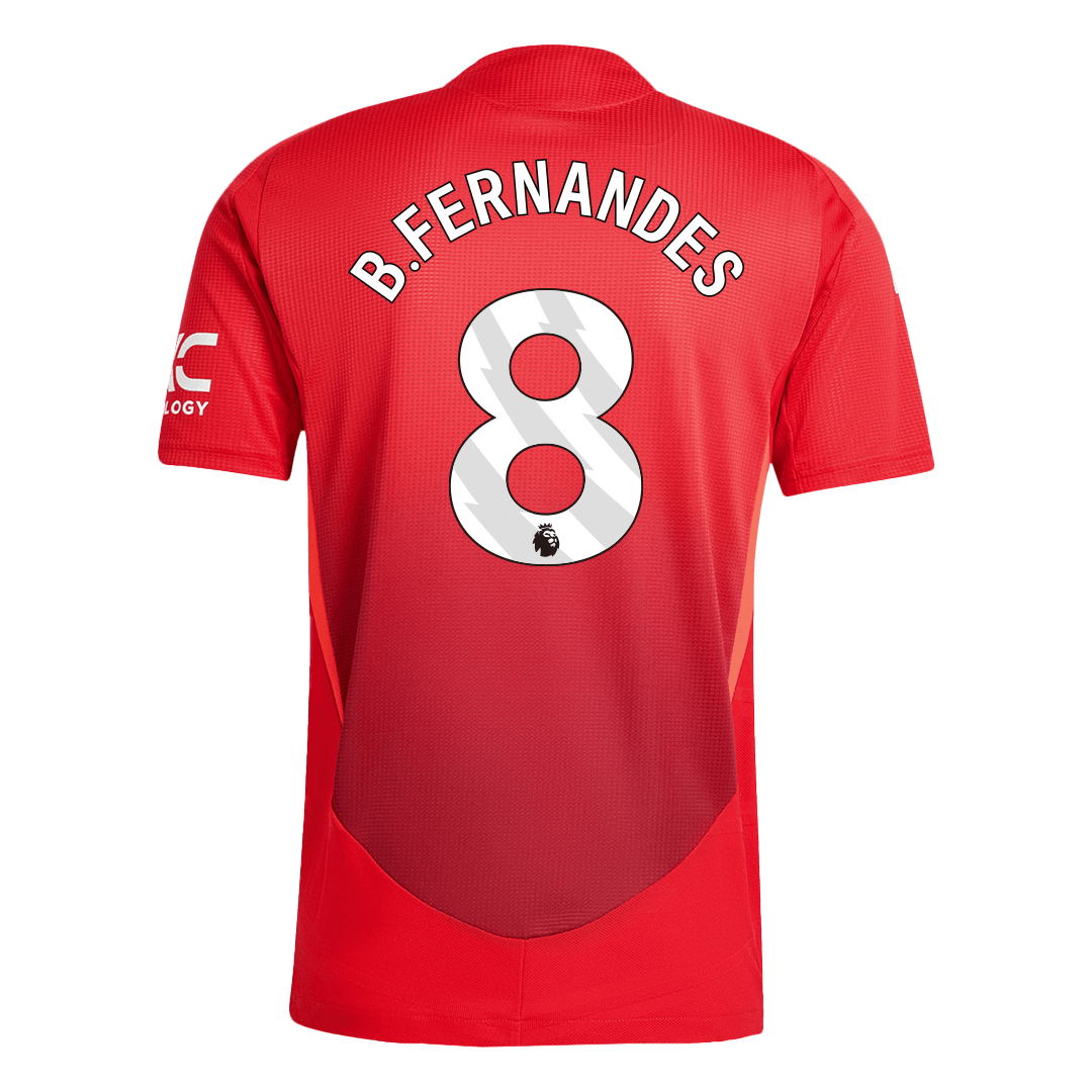 Authentic B.FERNANDES #8 Manchester United Football Shirt 2024/25