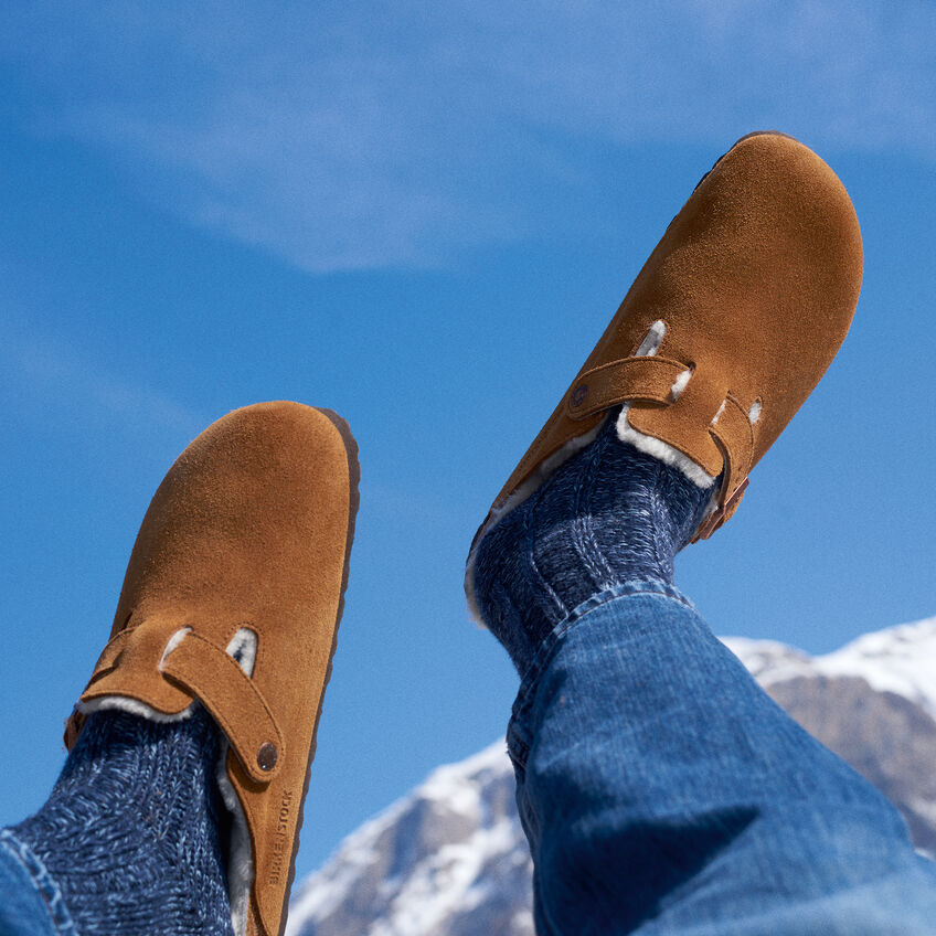 Boston Shearling Suede Leather B-18942