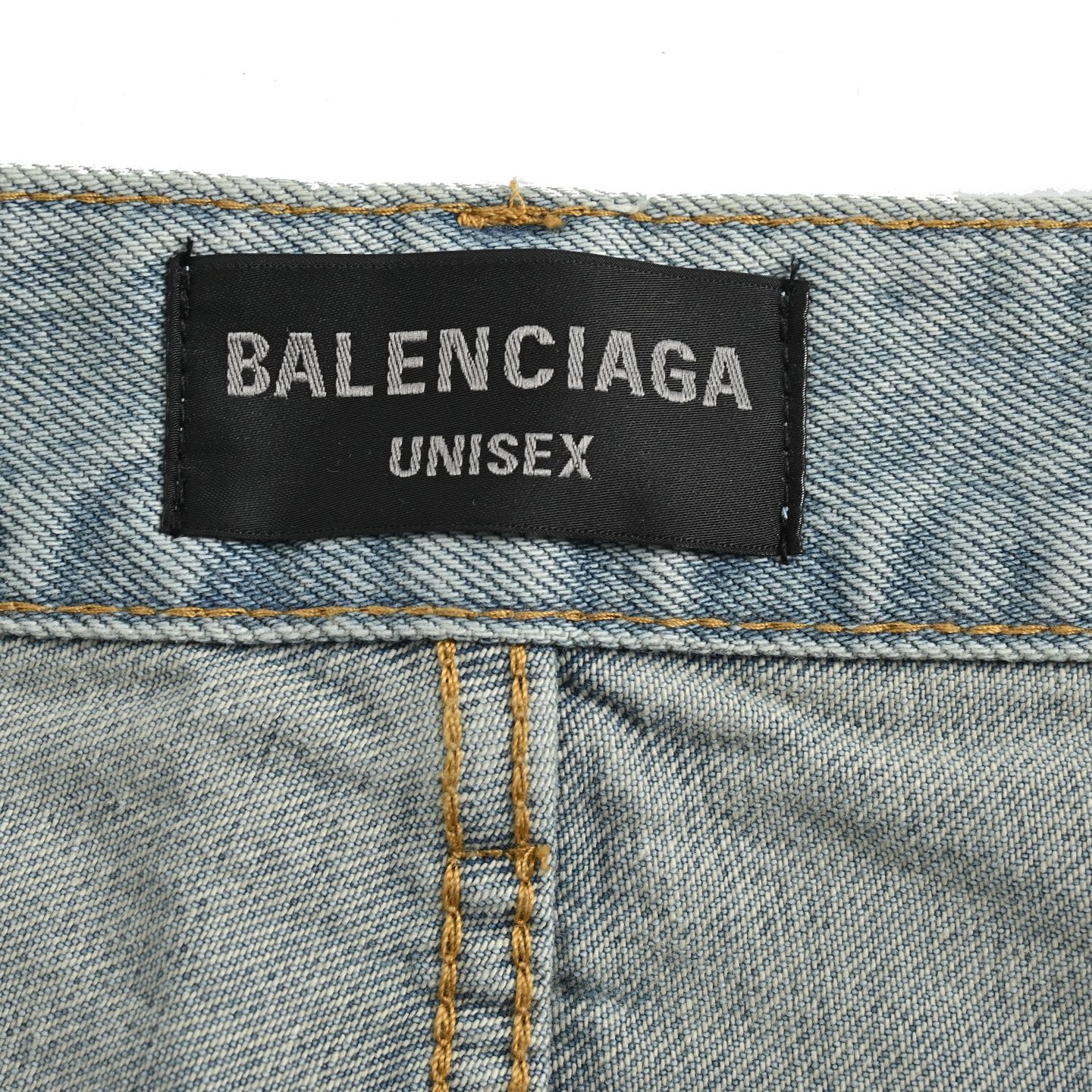 Balenciaga 24Fw patchwork washed jeans