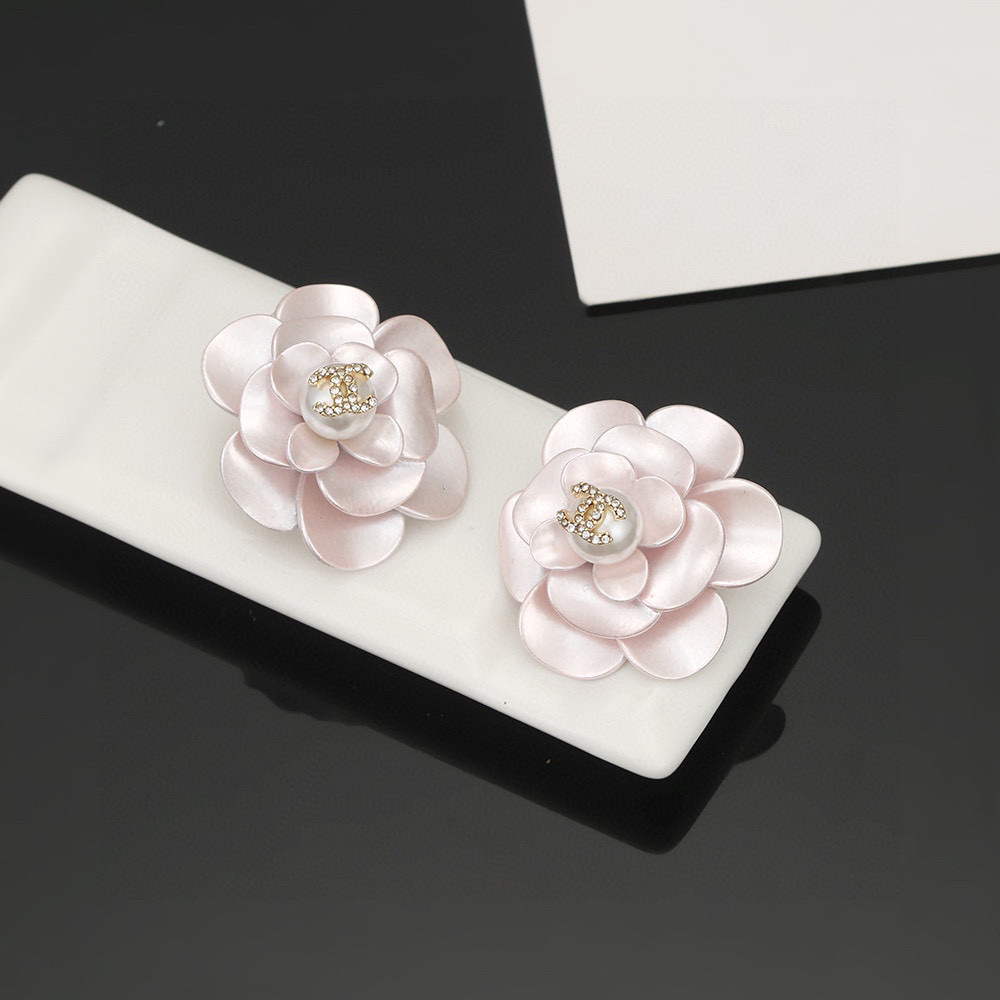Chanel Camellia Diamond Earrings