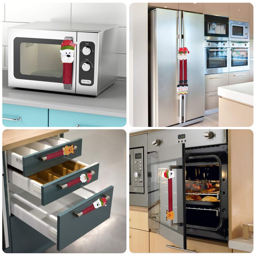 (🔥Christmas Hot Sale-50% OFF)Christmas Kitchen Handle Door Covers