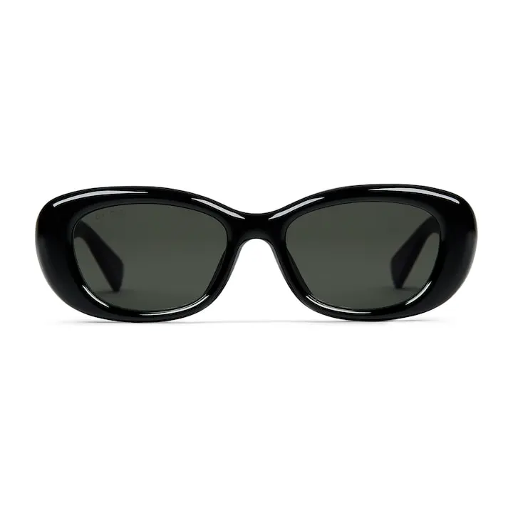 Gucci low bridge oval frame sunglasses