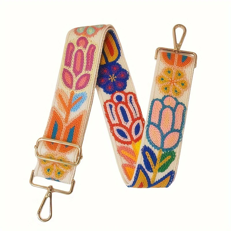 ✨👜Lovely ethnic art style floral shoulder straps🥰