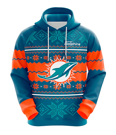 MIAMI DOLPHINS 3D HOODIE XMAS01