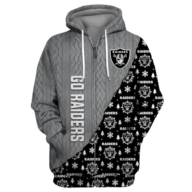 LAS VEGAS RAIDERS 3D CHRISTMAS HOODIE ABC08