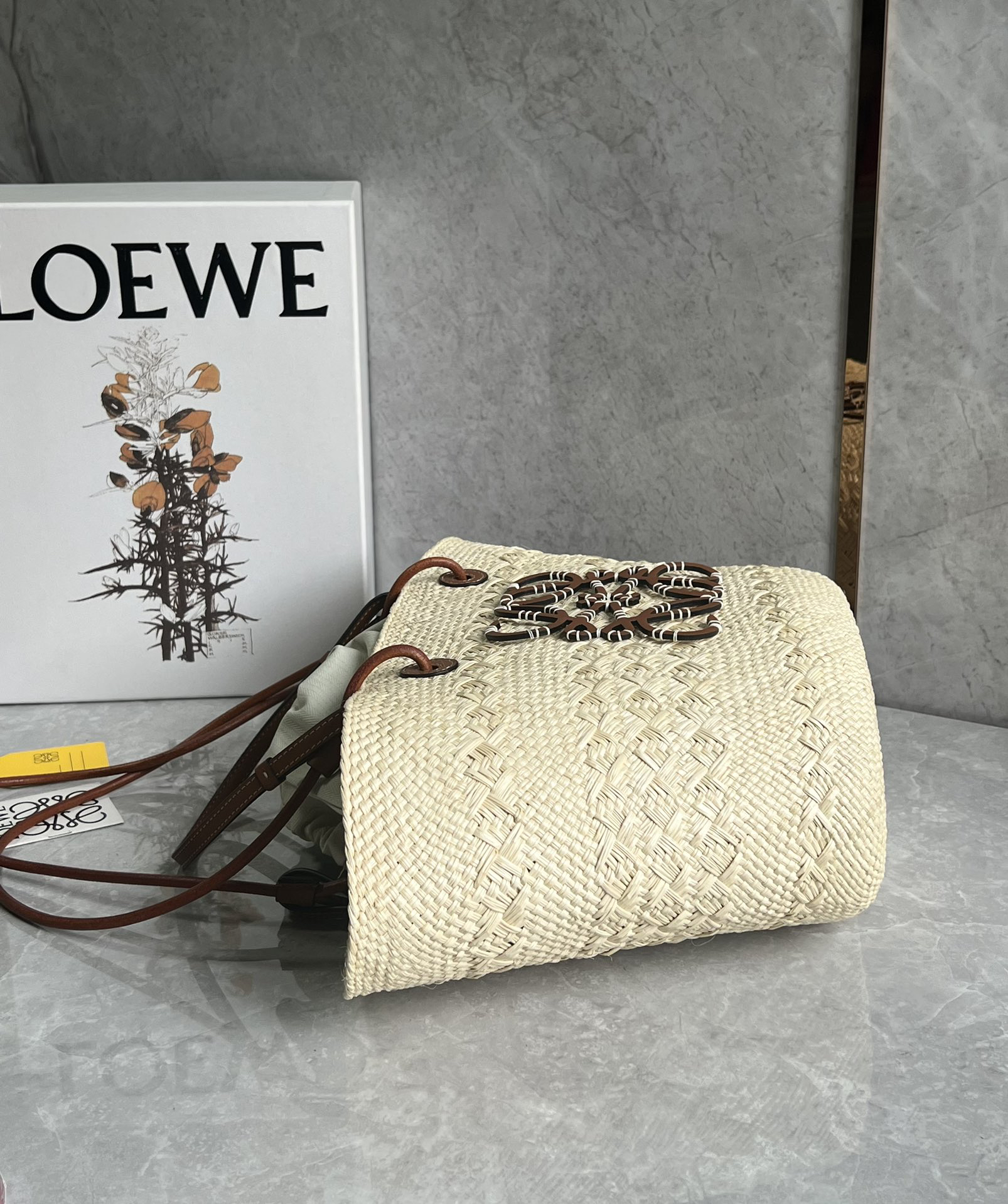 Loewe Anagram Basket Straw Bag 1001