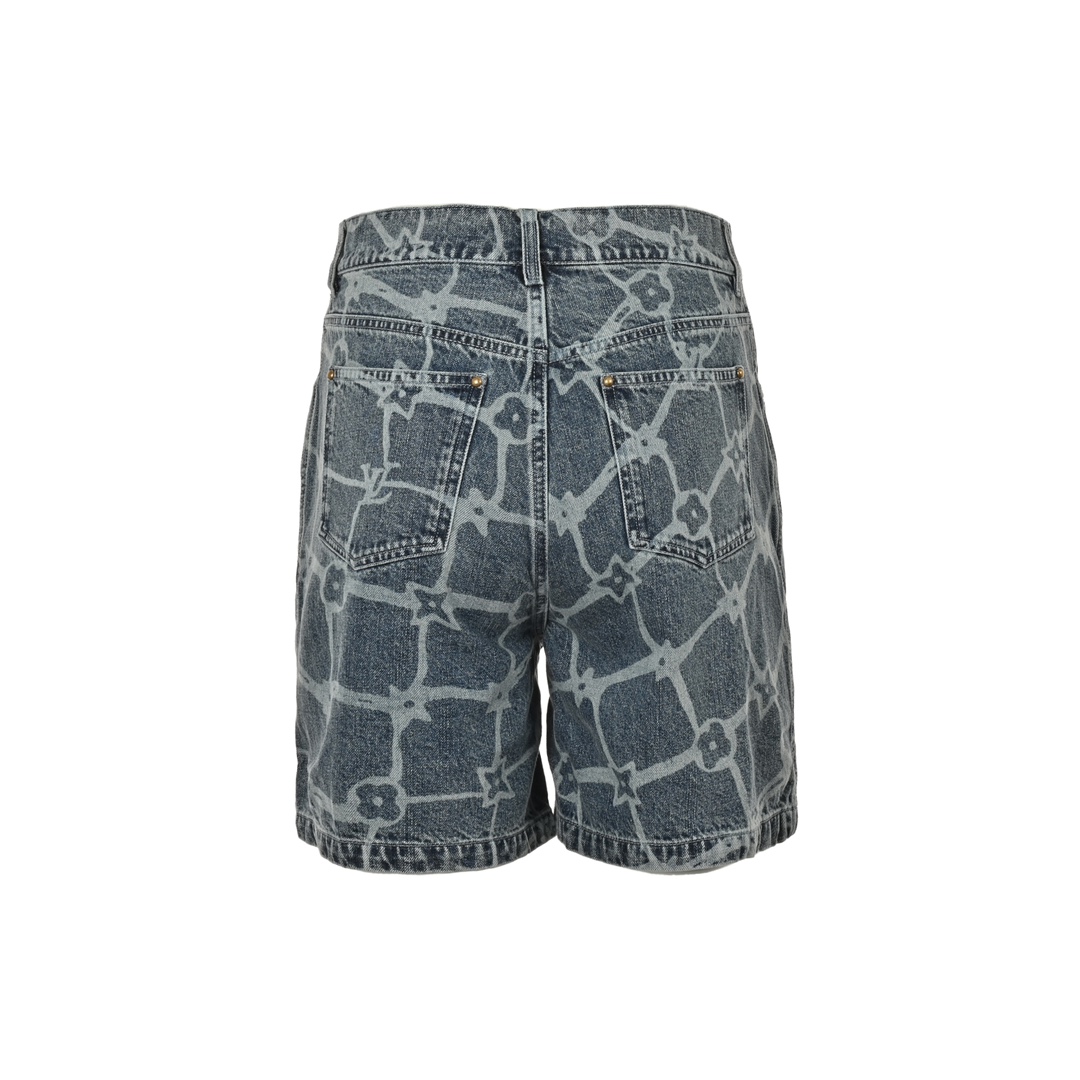 Louis Vuitton 24ss jacquard denim shorts