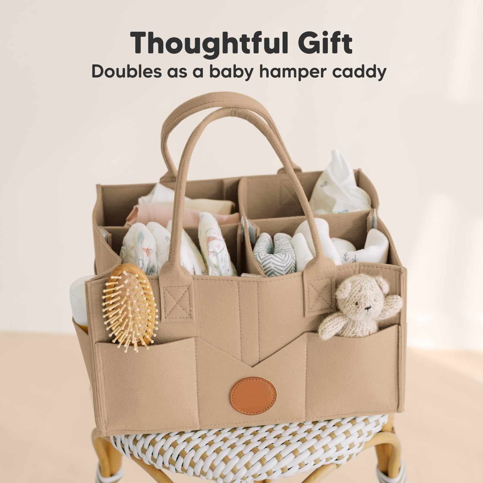 🔥Last Day 50% OFF🔥Multi-compartment Large Capacity Organizer - Diaper Caddy Organizer - Baby Organizer for Nursery