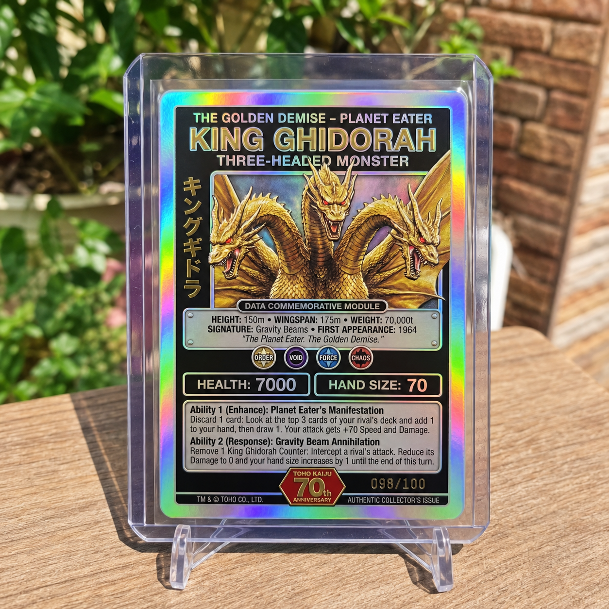 KING GHIDORAH – Planet Eater Collector Card