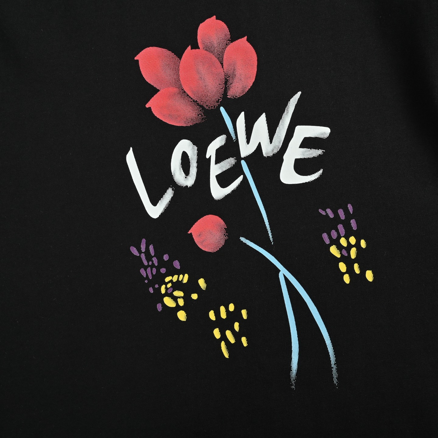 Loewe 25ss floral print short-sleeve shirt