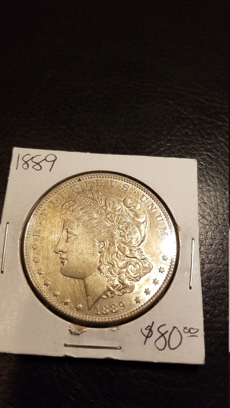 1889  Silver Morgan  Dollar BU / Mirror like ! Lot# 600