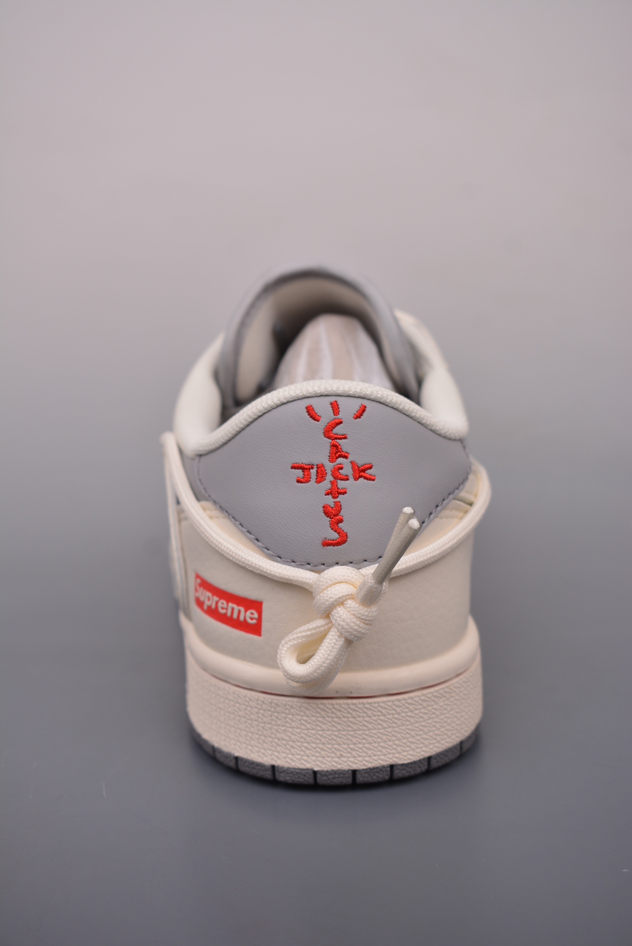 Supreme x Travis Scott x Nike Air Jordan 1 Low OG SP Beige Light Grey SJ0086-137