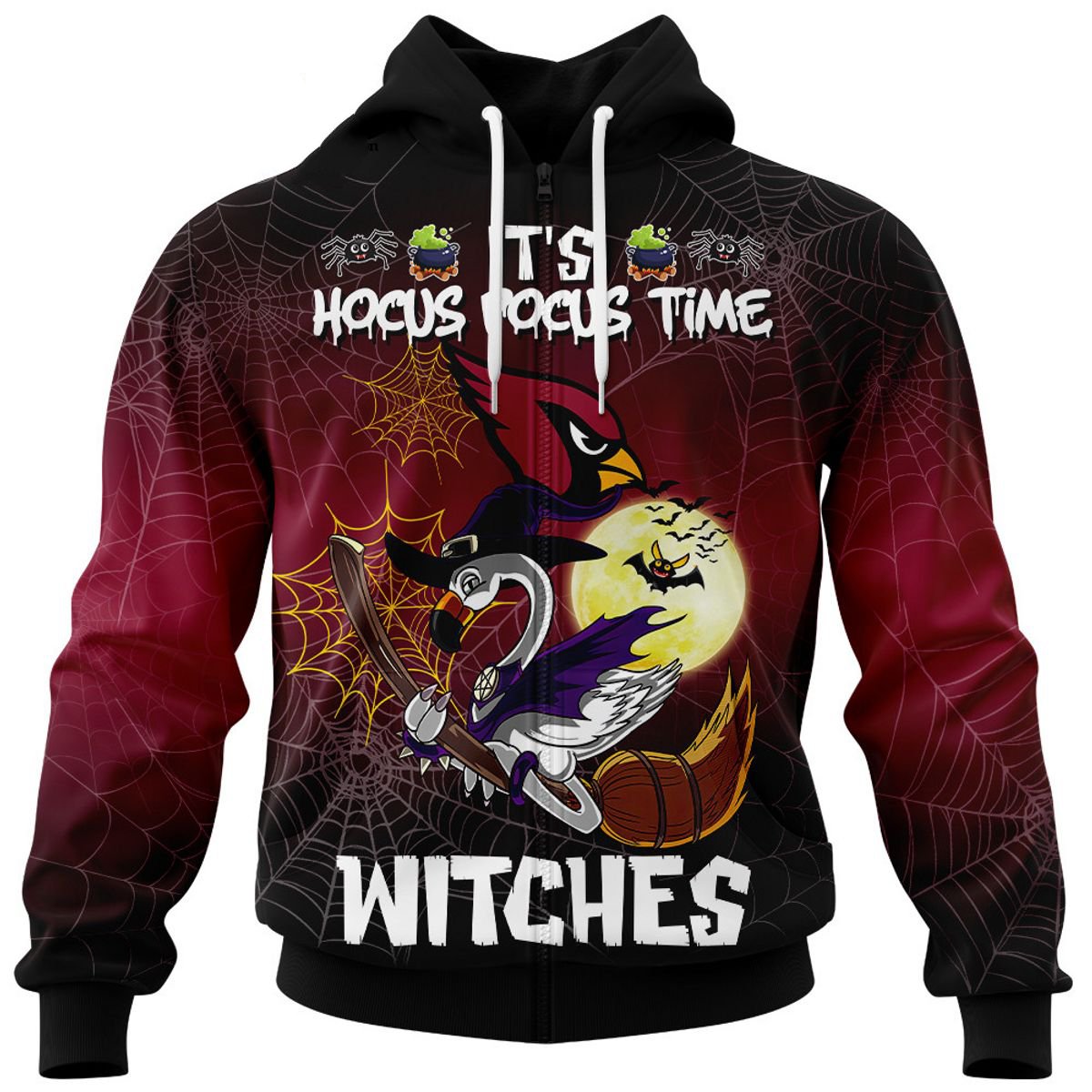 ARIZONA CARDINALS 3D HOODIE HALLOWEEN002