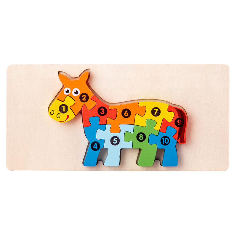 (🔥NEW YEAR HOT SALES 50% OFF)Three-dimensional wooden puzzle for children-BUY 2 GET 10% OFF
