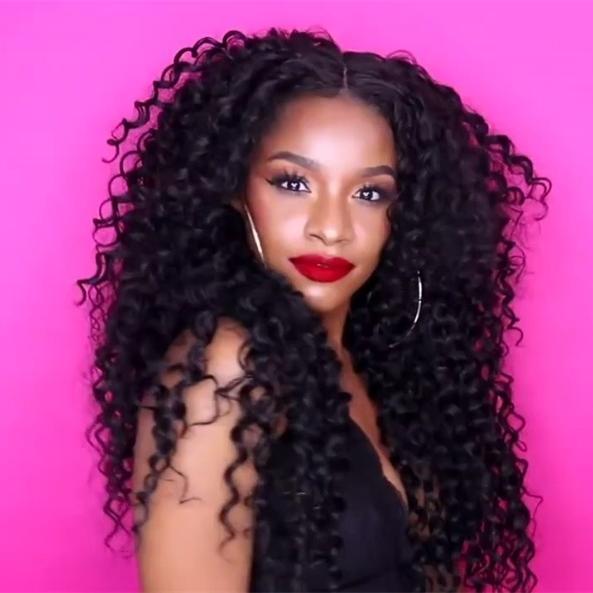 Luna A09 Bouncy Long Curly Wig for African American