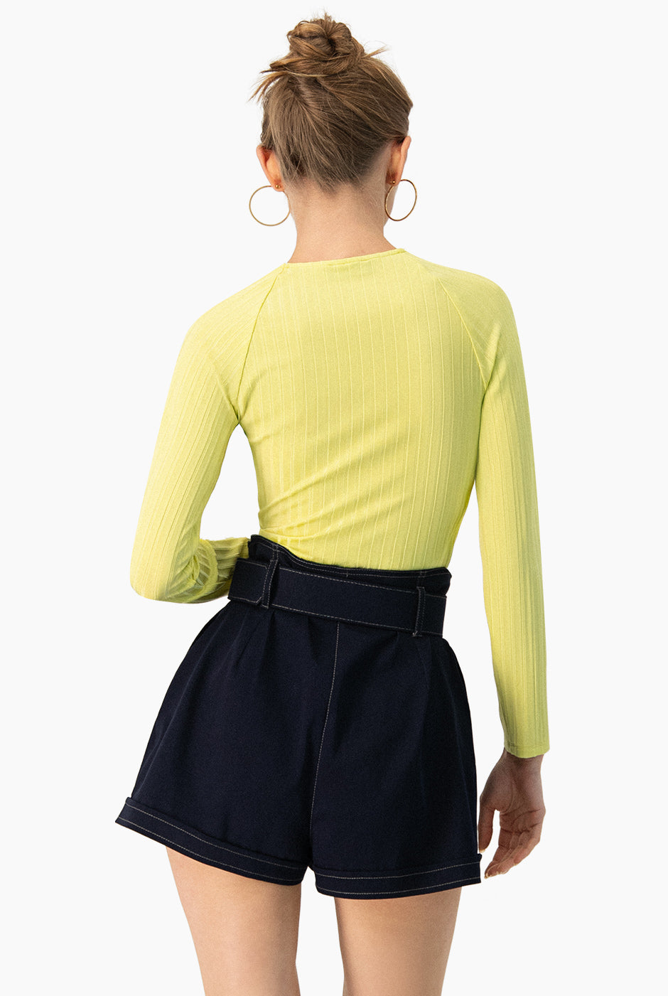 Blusa verde escote gota