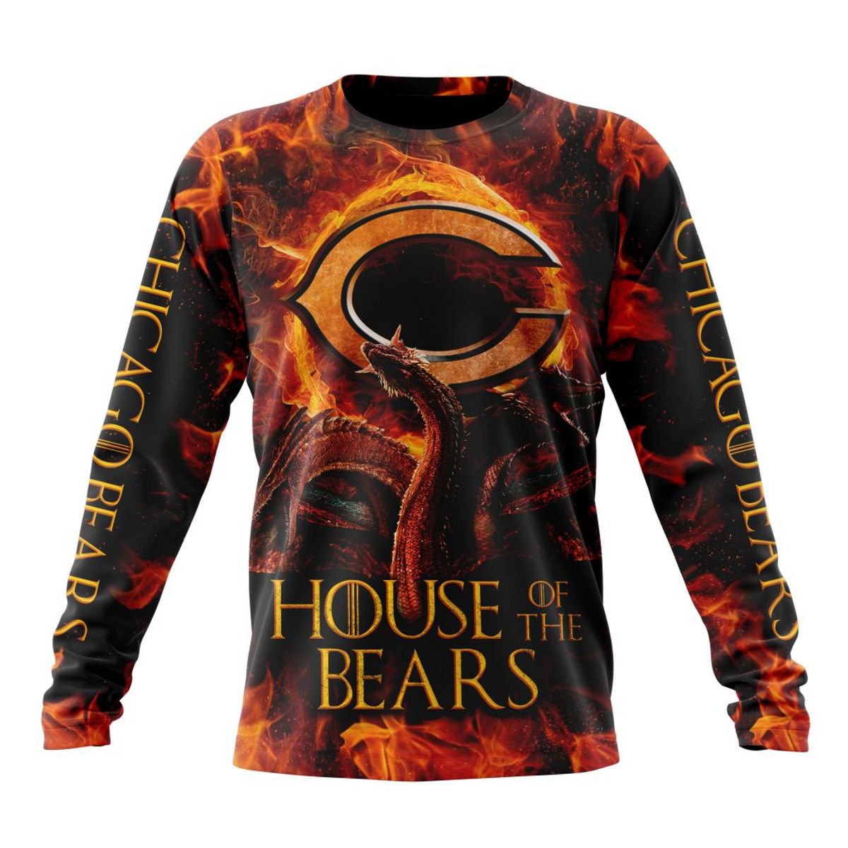 CHICAGO BEARS GAME OF THRONES – HOUSE OF THE BEARS 3D HOODIE