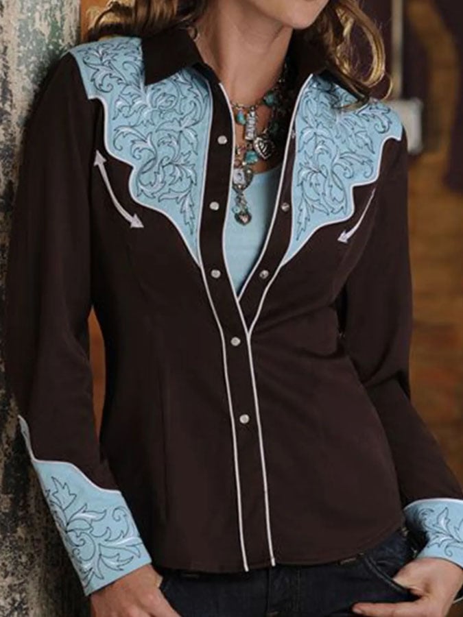 Women's Western Vintage Long Sleeve Cardigan
