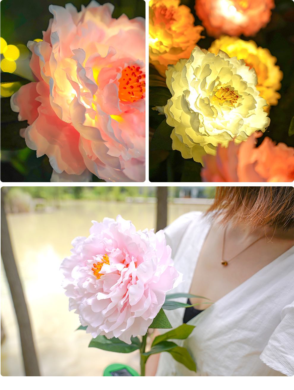 💥Last Day Promotion-[SAVE 50% OFF]--Solar Peony Flower Decorative Light--BUY 3 GET 10% OFF & FREE SHIPPING