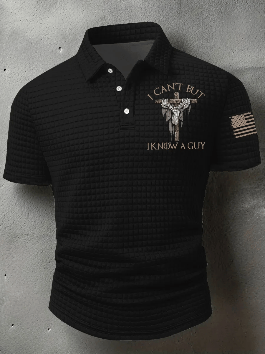 Men's I Can't But I Know A Guy  Printed POLO Shirt