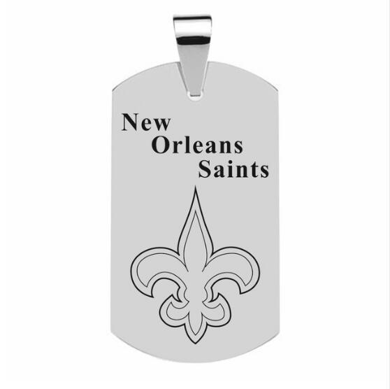 NEW ORLEANS SAINTS TITANIUM STEEL DOG TAG