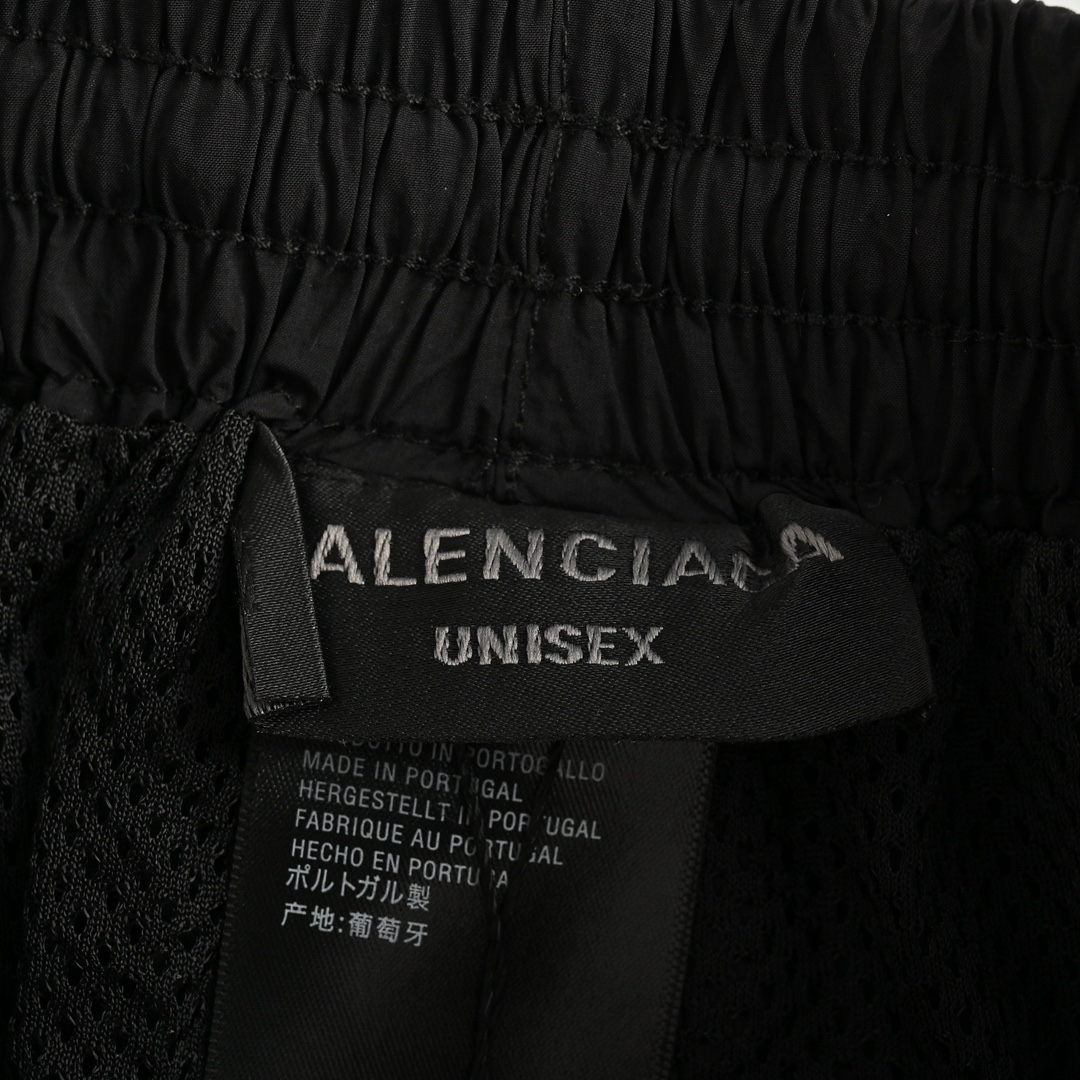 Balenciaga 24Fw hook and loop embroidered woven trousers