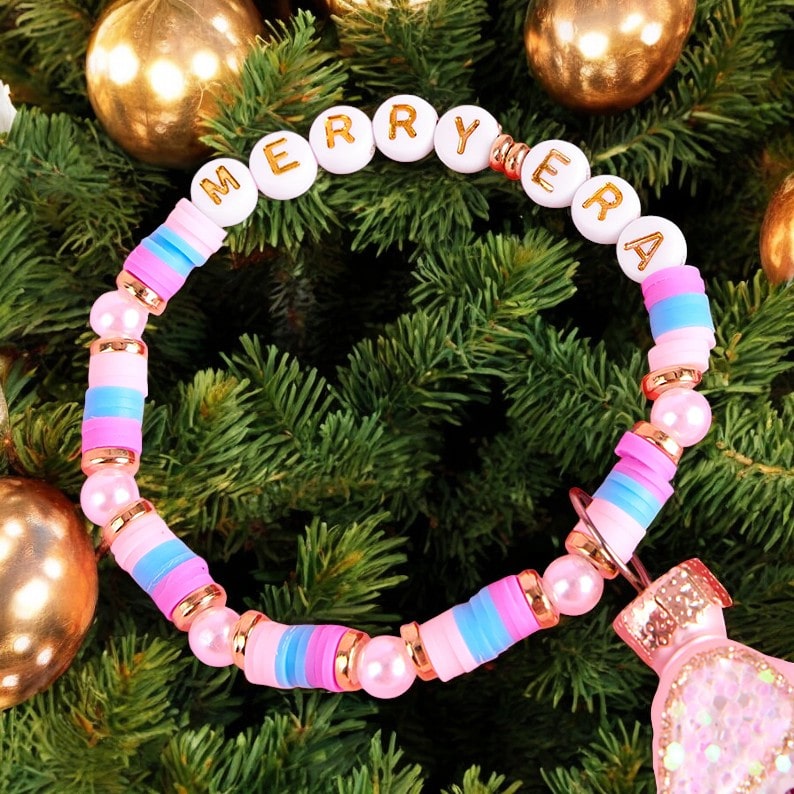 Merry Era Beaded Guitar Ornament