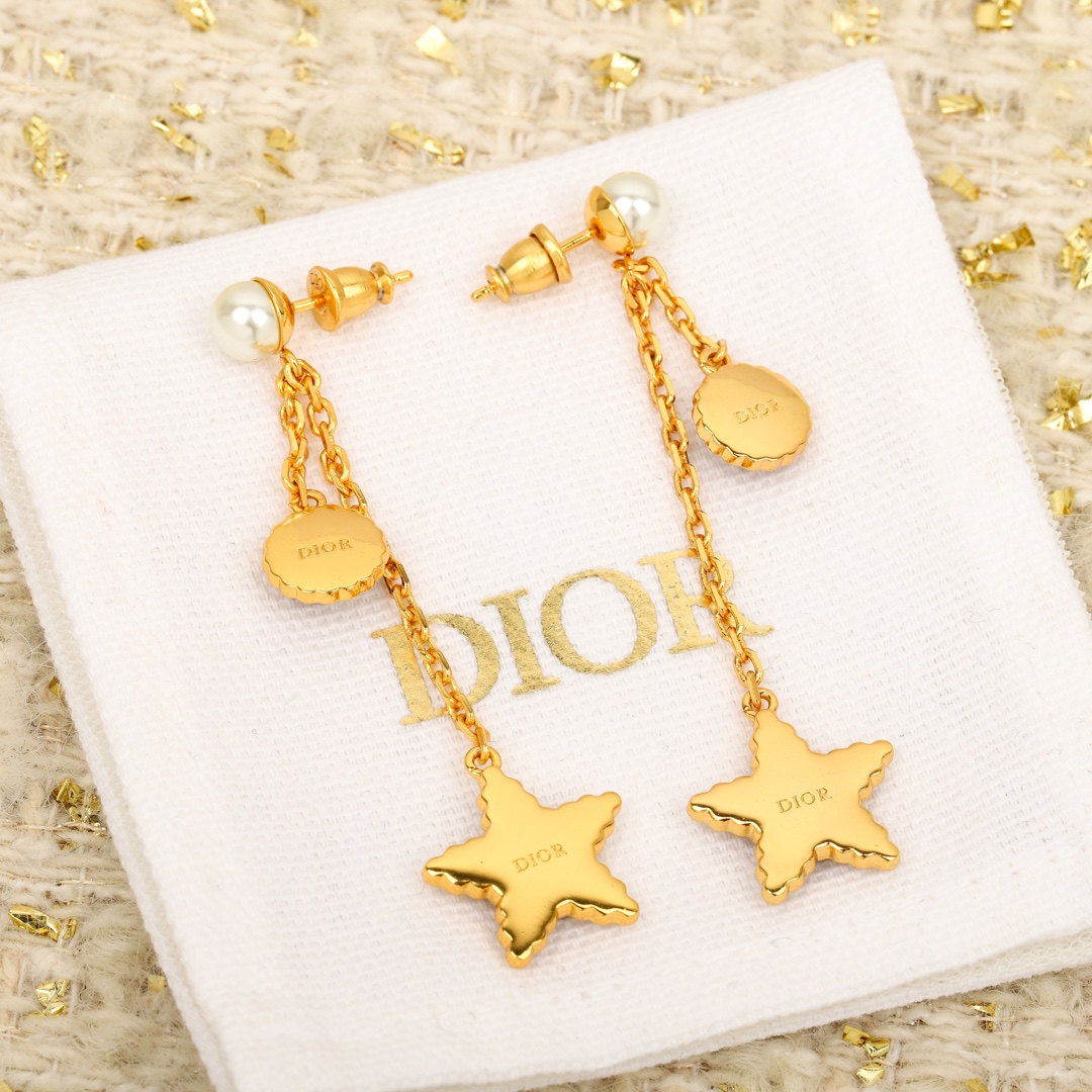 Dior Pentagram Earrings