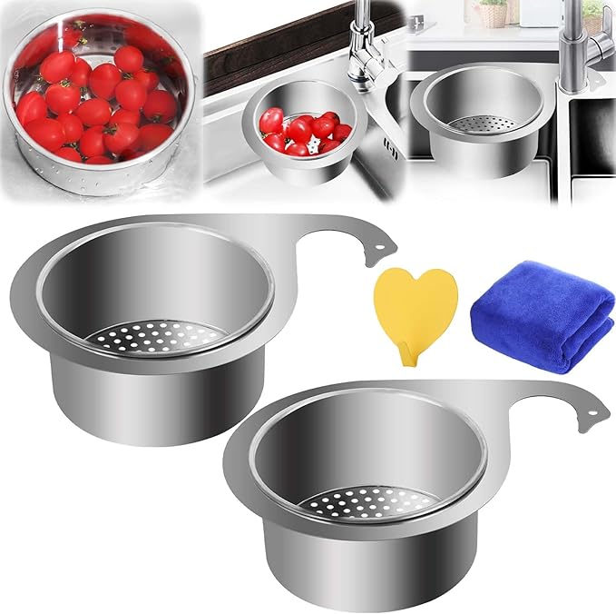 🔥HOT SALE 50% OFF🔥2025 New Swan Stainless Steel Drain Basket Sink Strainer