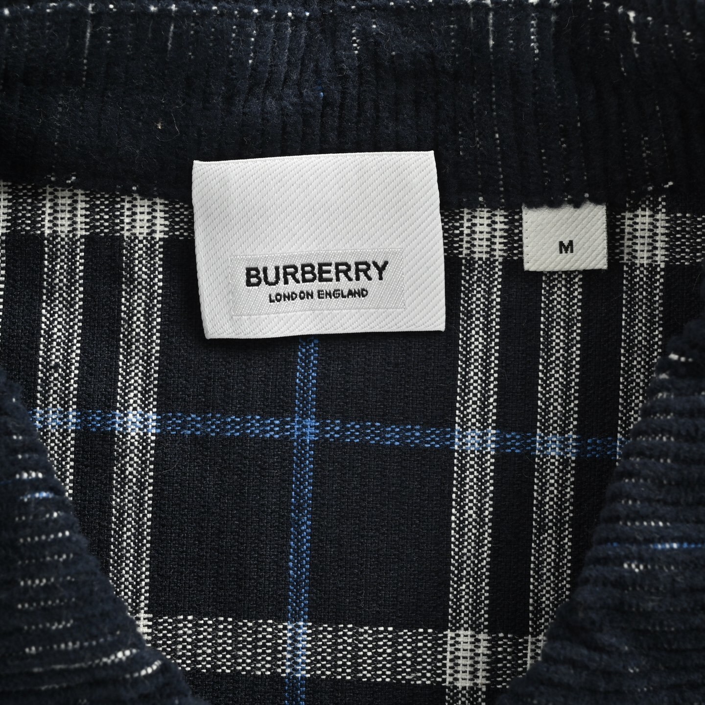 Burberry 25Fw corduroy plaid jacket