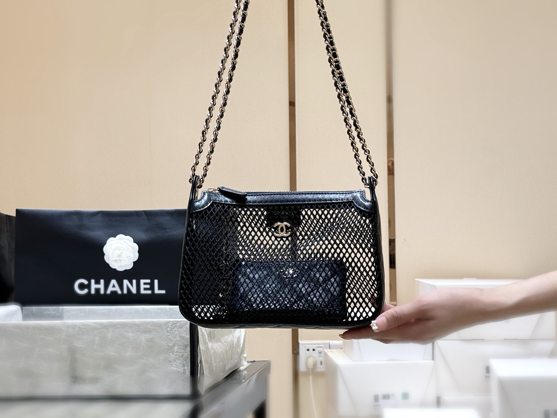 Chanel 25S Spring/Summer Collection Hollow Net Bag AP4572 00108