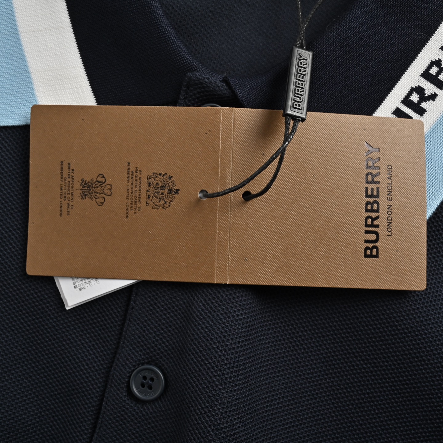 Burberry classic collar jacquard letter Polo short sleeve