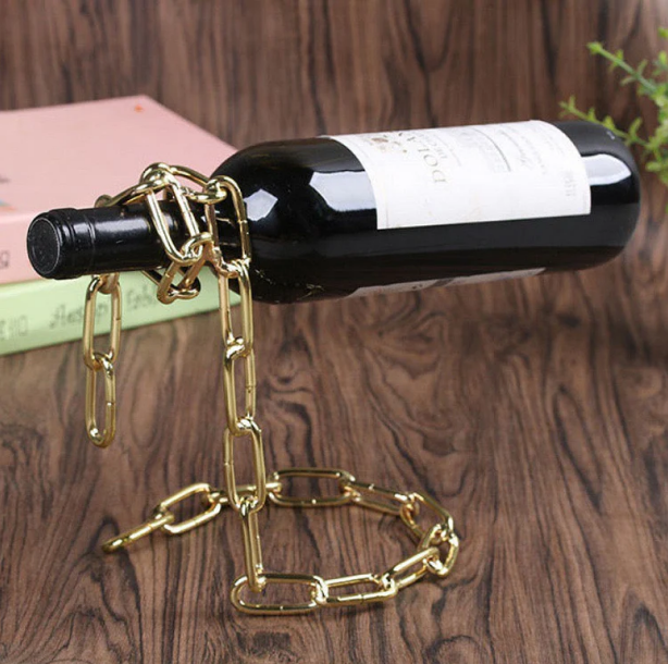 Creative Floating Chain Wine Rack