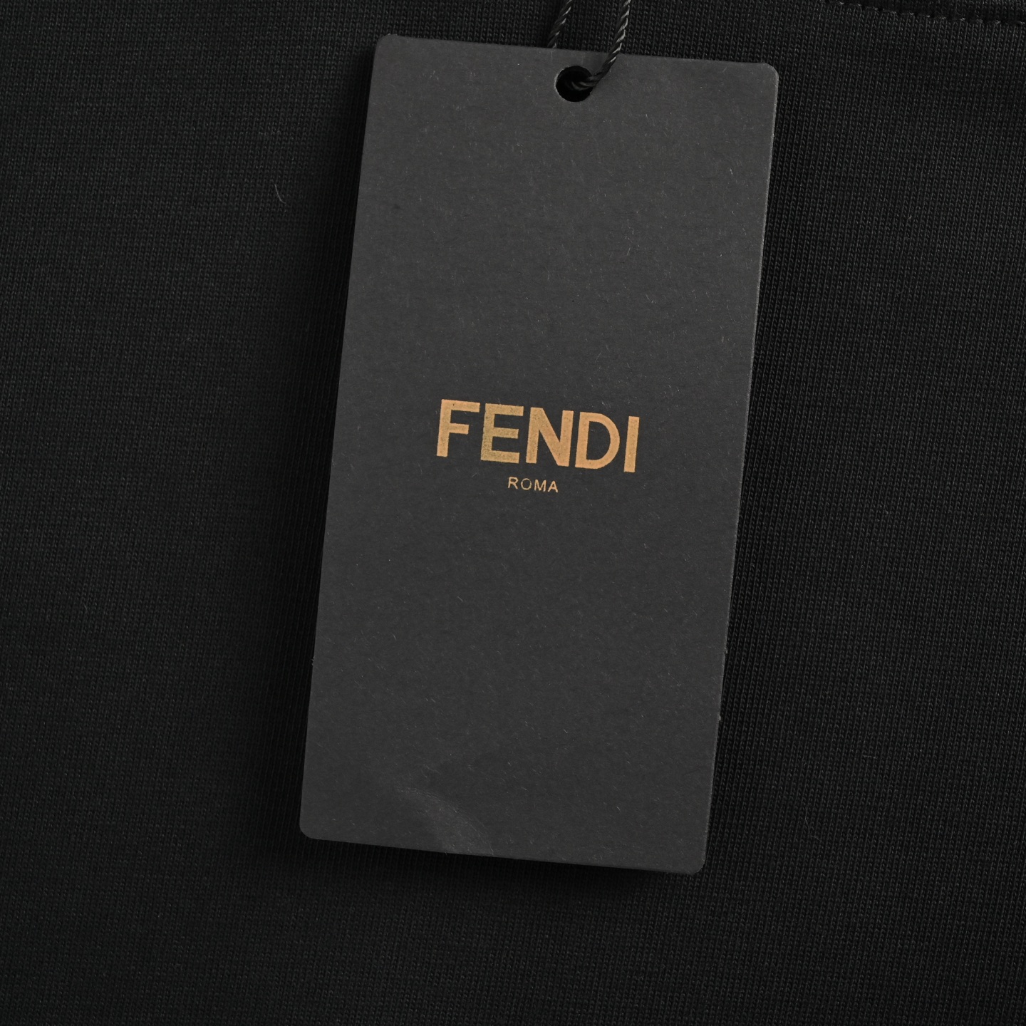 Fendi 25ss short-sleeved shirt with hem label embroidery