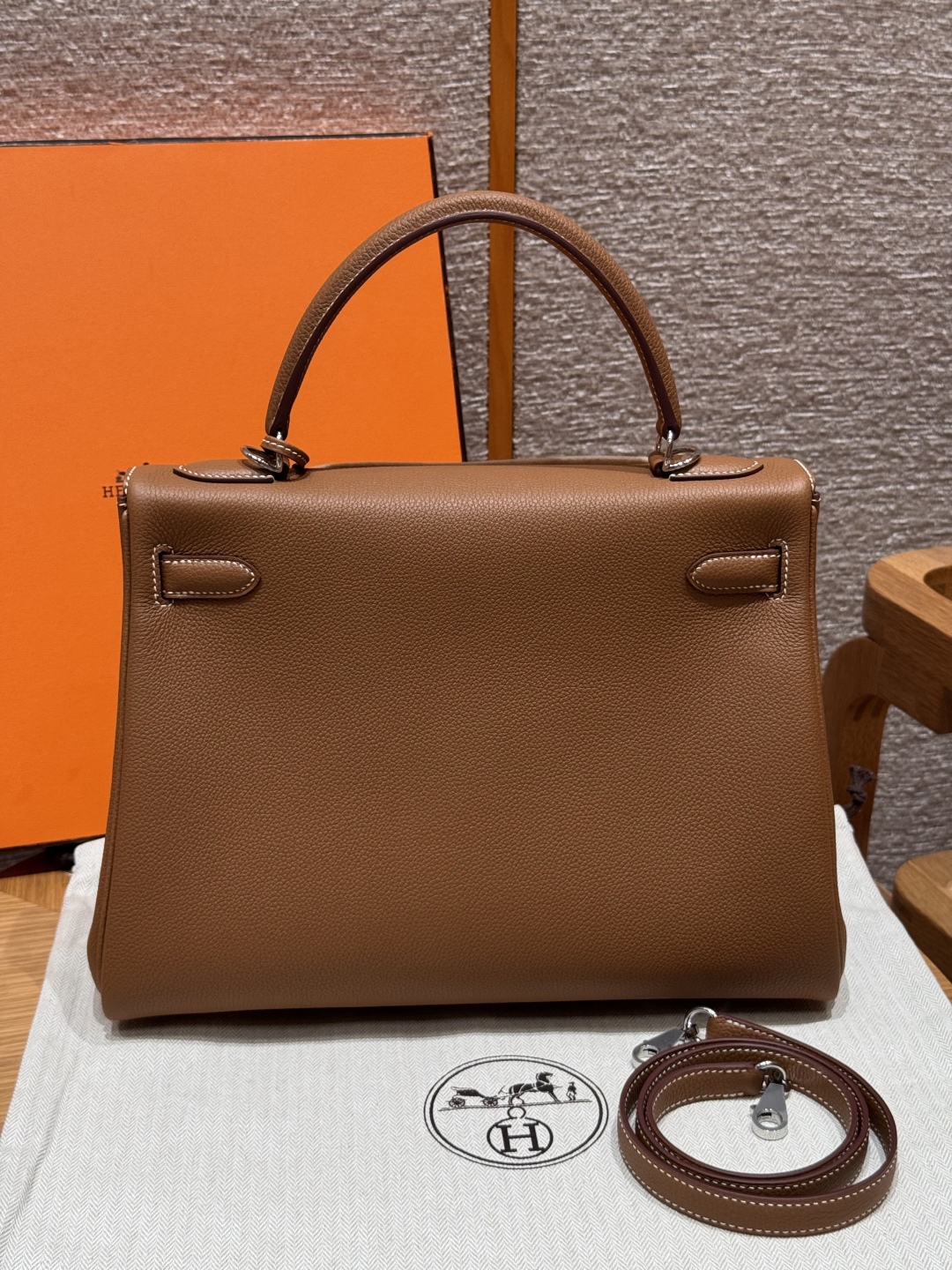 Hermes Birkin 37gold handbag (handmade to order)
