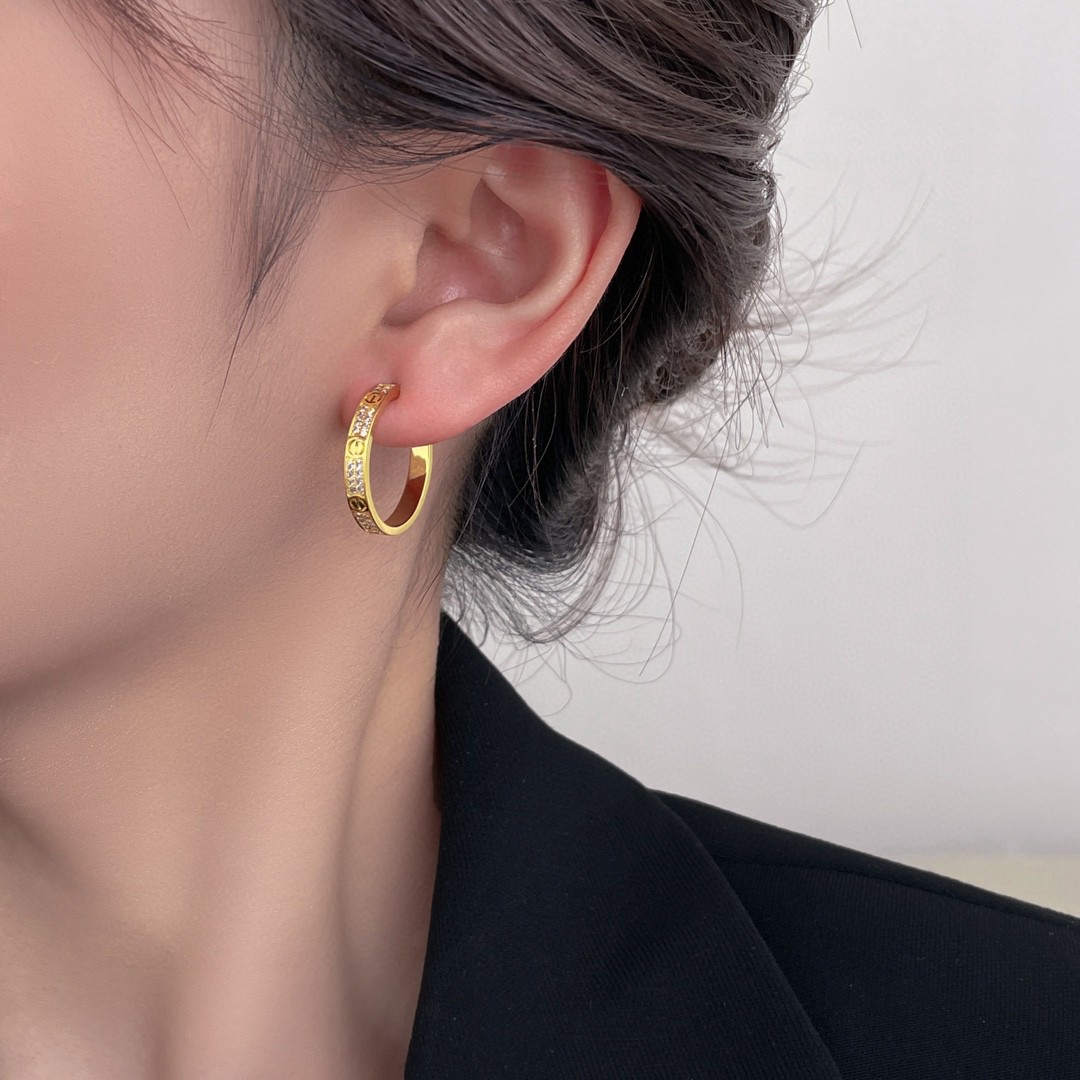 Cartier classic love star earrings
