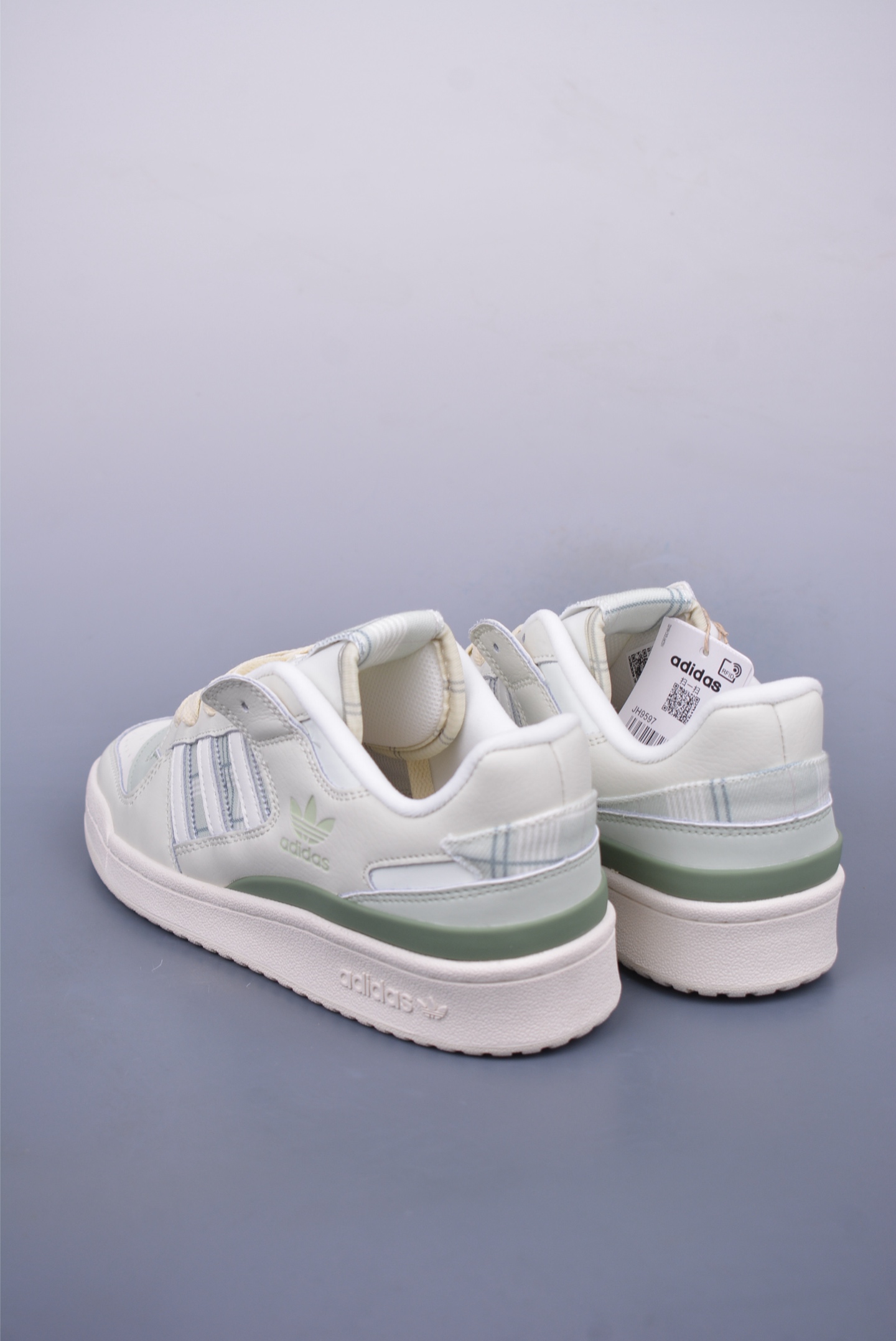 Adidas Originals Forum 84 Low Sneakers White Green JH9597