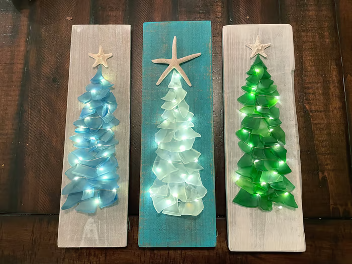 🔥 Last Day 70%OFF🔥DIY Sea Glass Christmas Tree🌊🌲