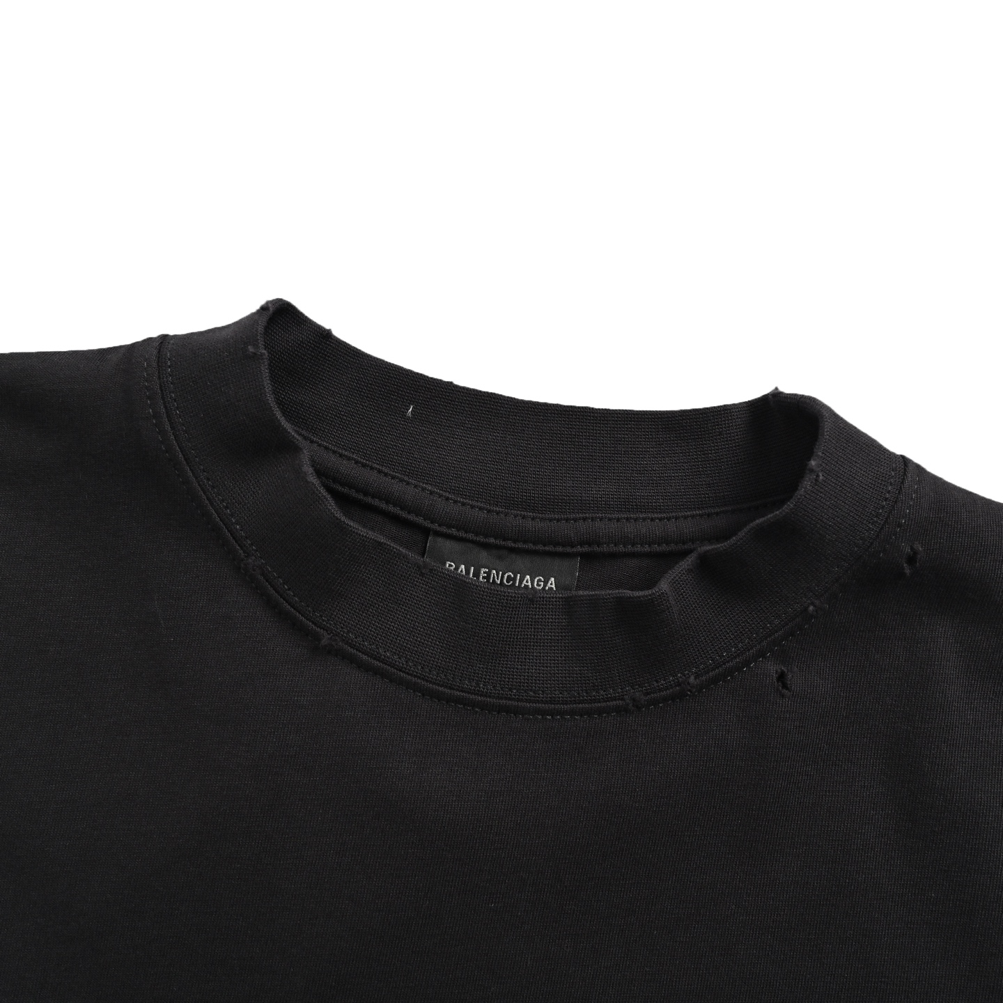 Balenciaga Melted Letters Printed Short Sleeve