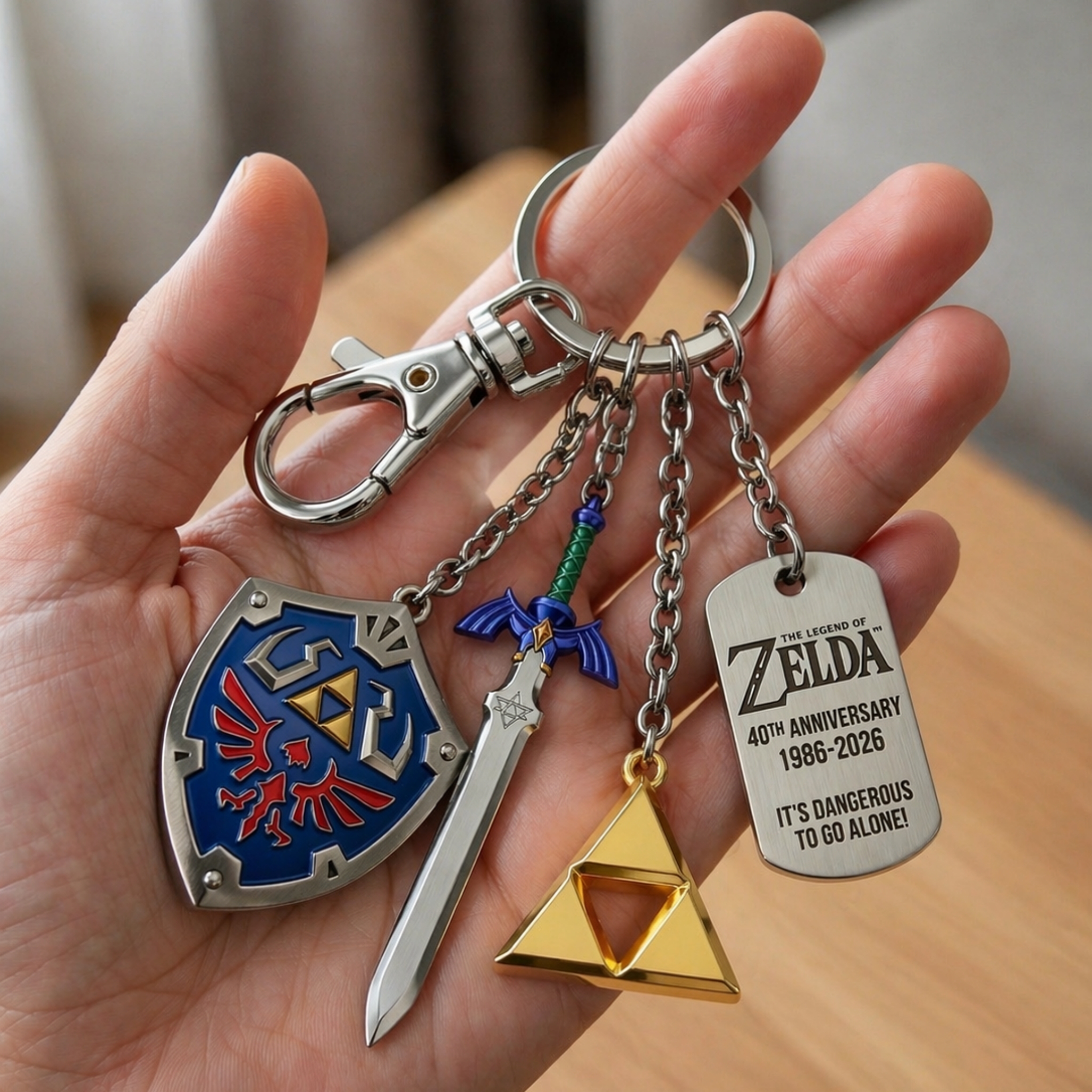 The Legend of Zelda 40th Anniversary Limited Edition Keychain(1986–2026)