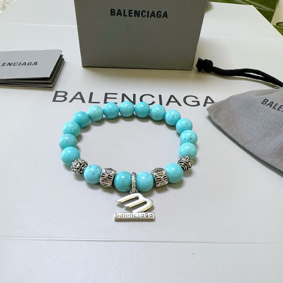 Balenciaga Natural Turquoise Bracelet