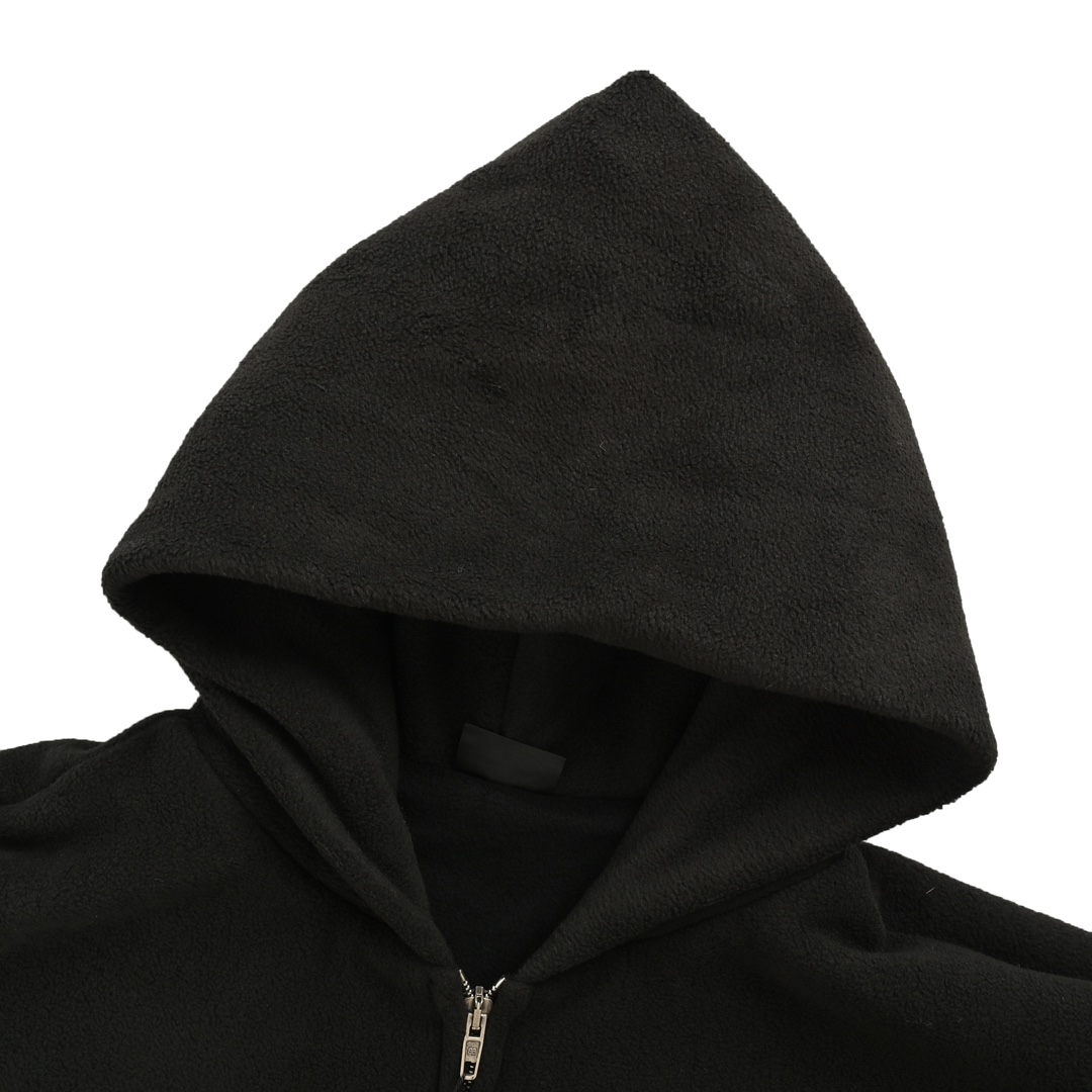 Balenciaga 24Fw Street View Teddy Sherpa Hooded Zipper Jacket