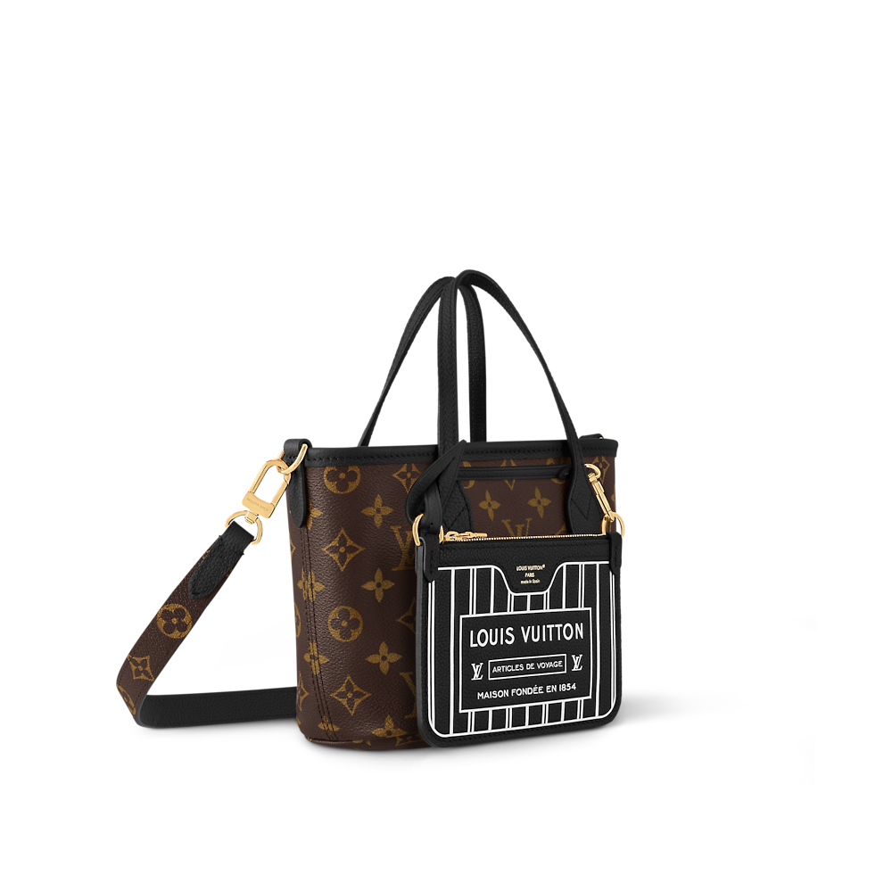 Louis Vuitton NEVERFULL BANDOULIÉRE INSIDE OUT BB Handbag M12099