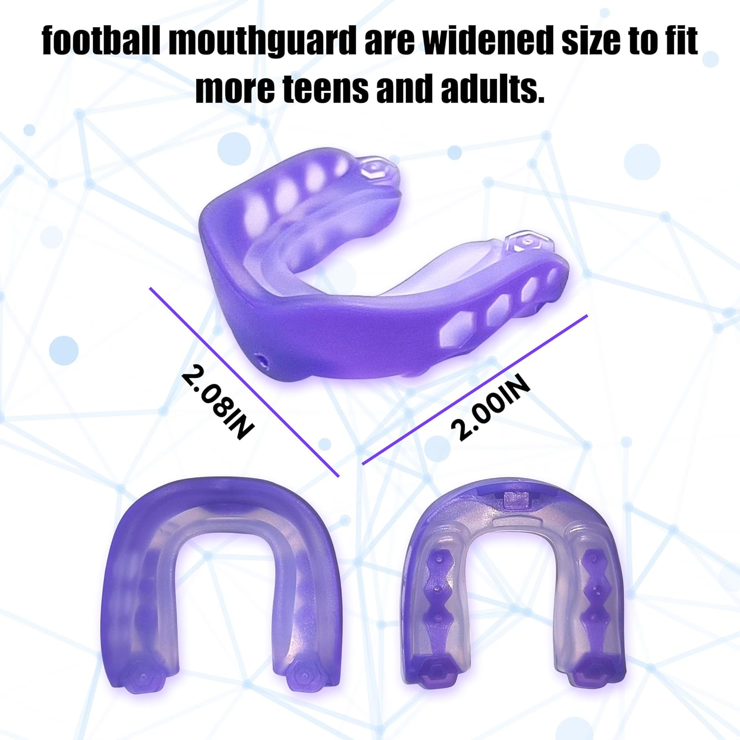 Purple Adult and Youth Football Mouth Guard