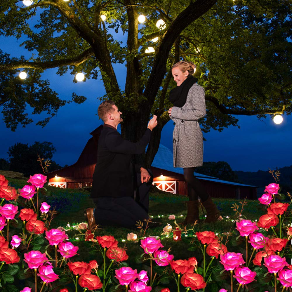 🔥Mother's Day Early Sale-[SAVE 50% OFF]--ARTIFICIAL ROSE SOLAR GARDEN STAKE LIGHTS--BUY 3 GET 10% OFF & FREE SHIPPING