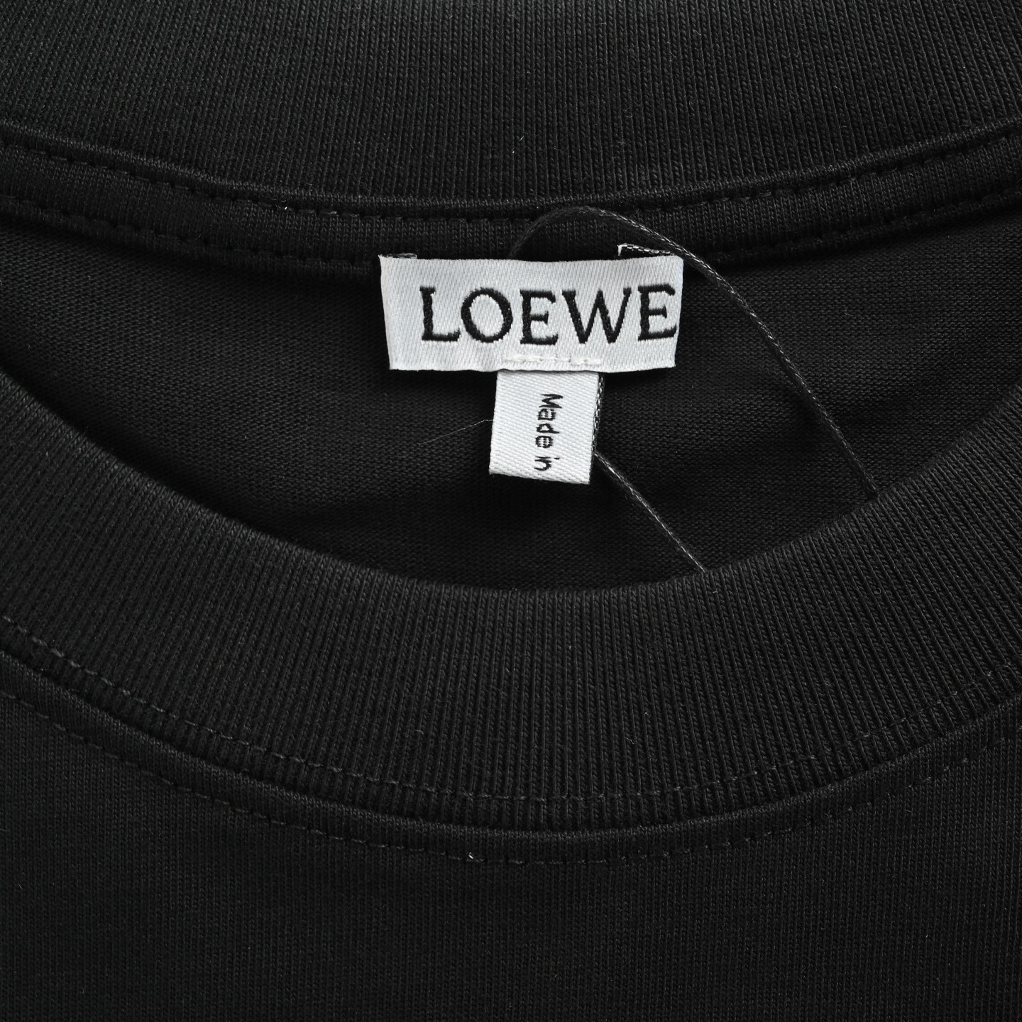 Loewe 25ss suede foam printed logo short sleeve