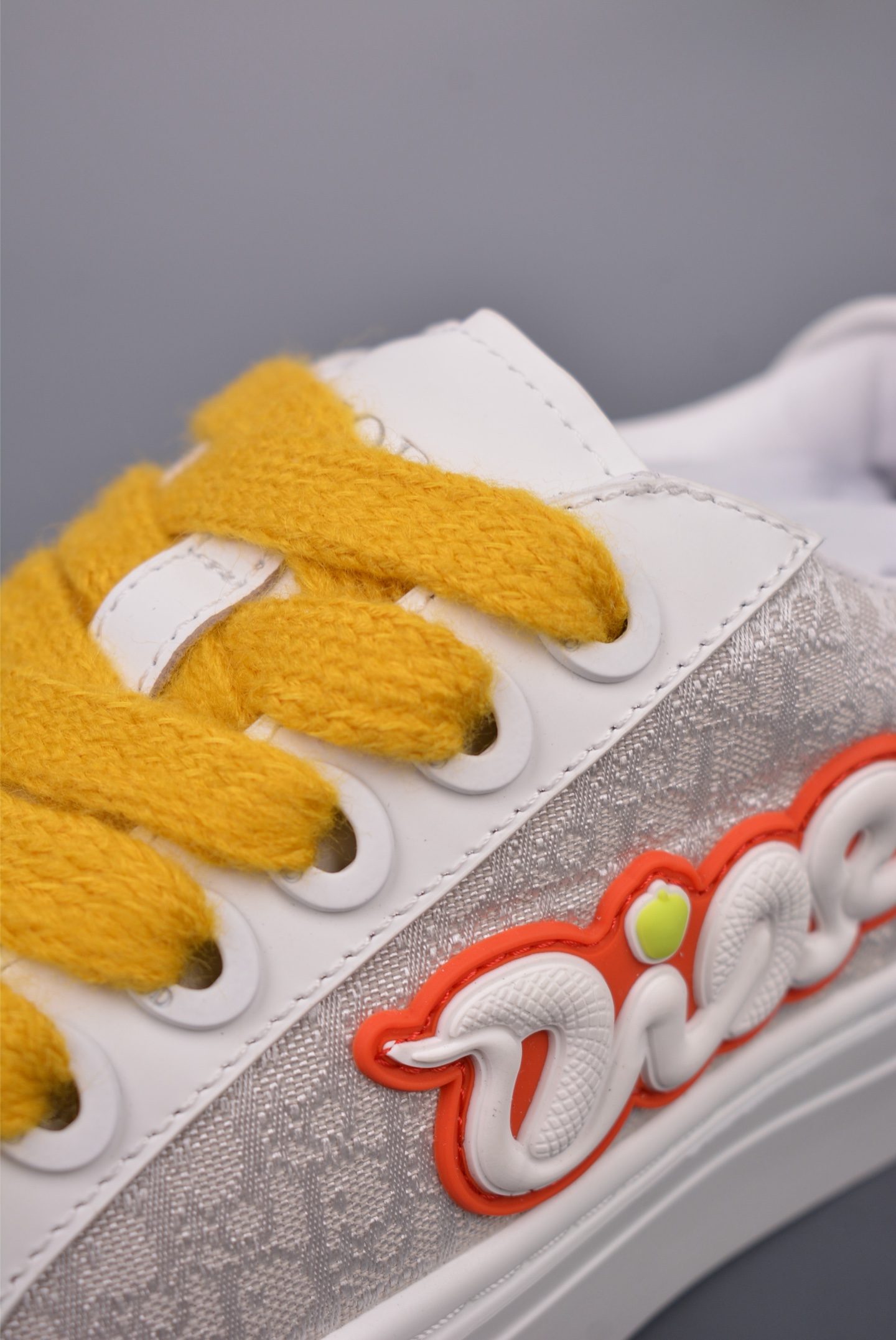 Dior B33 Low Top Sneakers Yellow and White Snake Year Limited Edition 3SN303ZEY2936