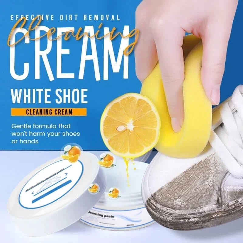 Multi-functional yellow stain remover and whitening shoe cleaning paste