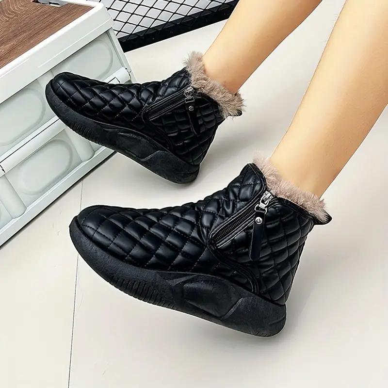 Women's High-End Warm & Comfortable Thick Soled Snow Boots Wide Width(FREE SHIPPING)